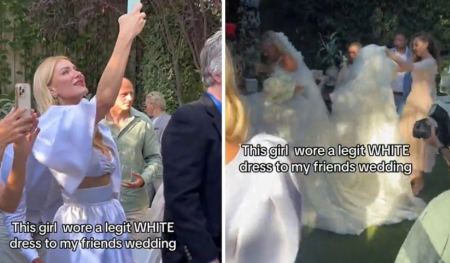 Το λευκό φόρεμα που έβαλε στον γάμο φίλης της έφερε επιθέσεις - Την αποκαλούν «ψυχοπαθή»