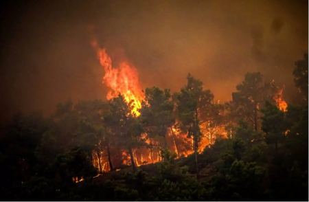 Φωτιά στη Ρόδο: Πολλές αναζωπυρώσεις στην ανατολική πλευρά του νησιού