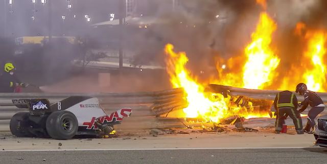 Formula 1: Έτσι σώθηκε ο Romain Grosjean στο τρομακτικό ατύχημα που είχε στο Μπαχρέιν [vid]