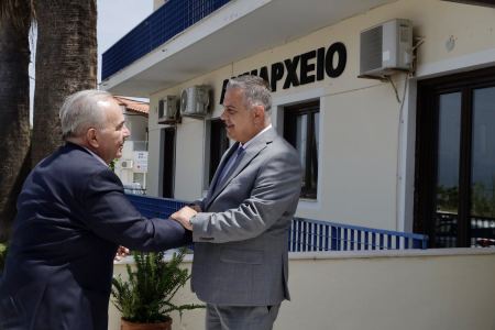 Τον Αναπληρωτή Υπουργό Εθνικής Οικονομίας &amp; Οικονομικών υποδέχτηκε ο Ηλίας Κυρμανίδης
