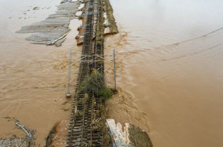 Κακοκαιρία: Καταστροφές σε 50 χλμ. σιδηροδρομικού δικτύου- Αλλαγές σε δρομολόγια