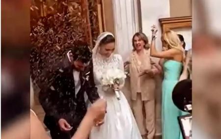 Ο Μπάνε Πρέλεβιτς και η κόρη του Άννα Πρέλεβιτς χόρεψαν μαζί στο γάμο της με τον Νικήτα Νομικό
