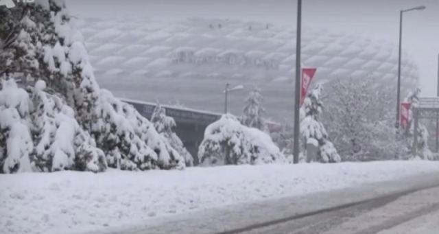 Χιονόπτωση-ρεκόρ στο Μόναχο: Προβλήματα στη νότια Γερμανία και στη δυτική Αυστρία