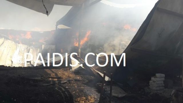 Πυρκαγιά σε ποιμνιοστάσιο: Κάηκαν όλα τα ζωντανά και οι ζωοτροφές