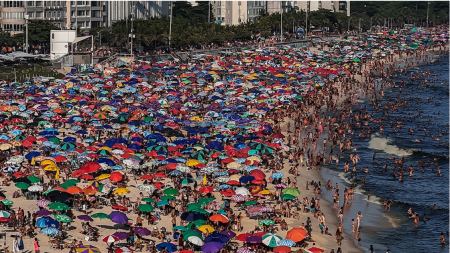 Λιώνουν στη Βραζιλία: Το αδιαχώρητο στις παραλίες, στους 62,3 βαθμούς Κελσίου η αισθητή θερμοκρασία