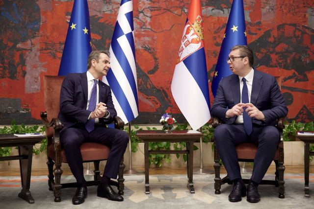 Μητσοτάκης σε Βούτσιτς: Η Ελλάδα στηρίζει την ευρωπαϊκή προοπτική της Σερβίας -Τι συζήτησαν για ενέργεια και μεταφορές