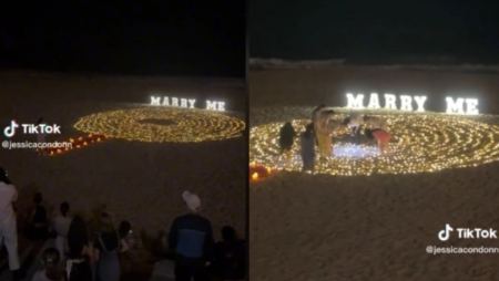 Άνδρας πήγε να κάνει πρόταση γάμου σε παραλία και... έψαχνε το δαχτυλίδι στην άμμο (ΒΙΝΤΕΟ)