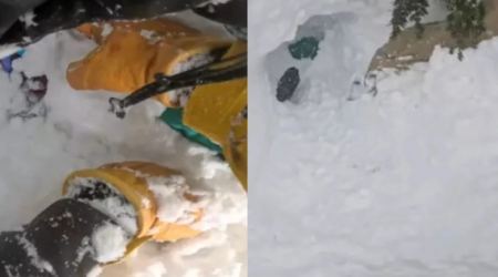 Θαυματουργή διάσωση: Σκιέρ έσωσε άνθρωπο που θάφτηκε ζωντανός από χιονοστιβάδα (BINTEO)