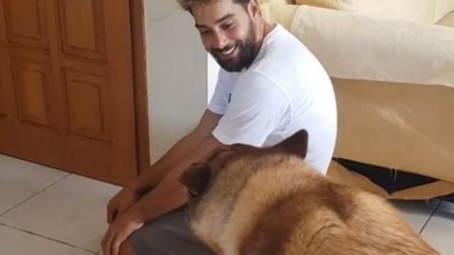 Χάρης Γιακουμάτος: Η ξεκαρδιστική αντίδραση του σκύλου του όταν γύρισε από το Survivor – βίντεο
