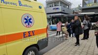 Τραυματισμός γυναίκας από πτώση στο κέντρο της Λαμίας - Δείτε εικόνες