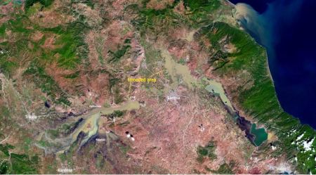 Σοκαριστική δορυφορική εικόνα δείχνει τον Θεσσαλικό κάμπο κατεστραμμένο