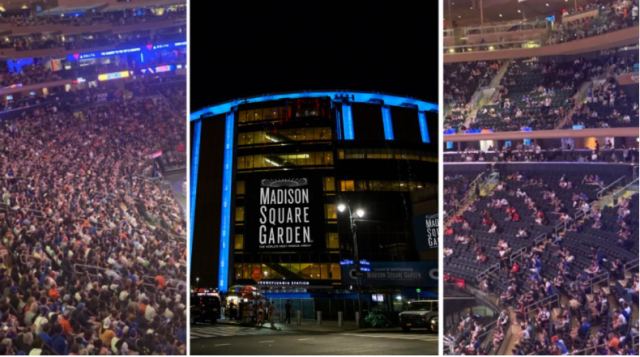 Νέα Υόρκη: 15.000 φίλαθλοι επέστρεψαν στο «Madison Square Garden» και χωρίστηκαν σε... εμβολιασμένους και μη!