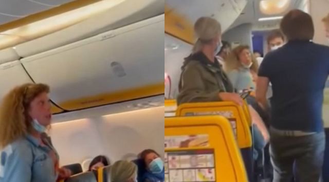 Χαμός σε αεροπλάνο με μαλλιοτραβήγματα και κλωτσιές γιατί Ιταλίδα δεν έβαζε μάσκα