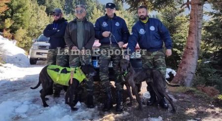 Φθιώτιδα: Έτσι έσωσαν τα κυνηγόσκυλα που εγκλωβίστηκαν στα χιόνια της Οίτης (ΒΙΝΤΕΟ-ΦΩΤΟ)