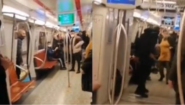 Σοκαριστικό βίντεο από την Τουρκία: Άντρας στο μετρό απειλεί γυναίκες με μαχαίρι