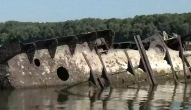 Η ξηρασία στον Δούναβη αποκάλυψε γερμανικά βυθισμένα πλοία από τον Β’ Παγκόσμιο Πόλεμο