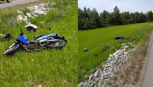 Μηχανάκι βρέθηκε στα χωράφια - Στο Νοσοκομείο σε σοβαρή κατάσταση ο οδηγός
