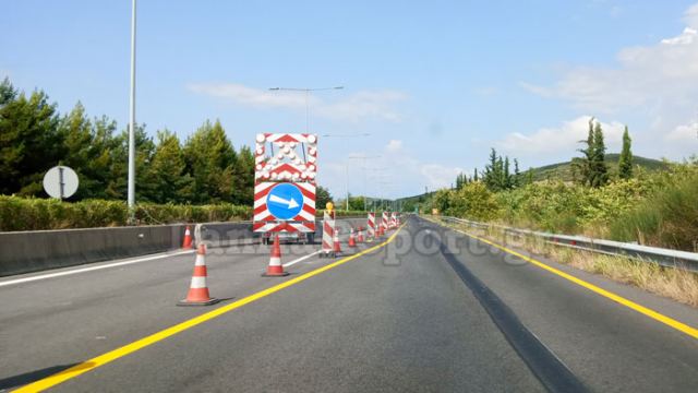 Διακοπή κυκλοφορίας στη νέα εθνική οδό στο ύψος της Θήβας
