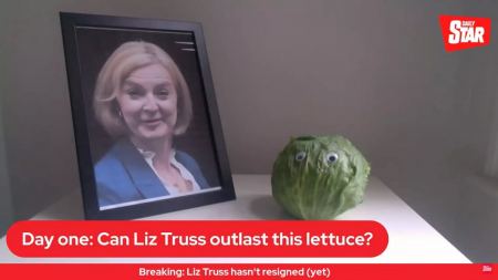 «Μπορεί η Λιζ Τρας να αντέξει περισσότερο από ένα μαρούλι;» - Live παρωδία της Daily Star για την πρωθυπουργό της Βρετανίας