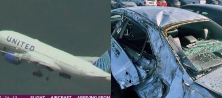 Aποκολλήθηκε τροχός από Boeing 777 και έπεσε από... τον ουρανό σε αυτοκίνητα! (BINTEO)