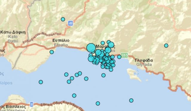 Δεκάδες σεισμικές δονήσεις στον κόλπο του Μαραθιά