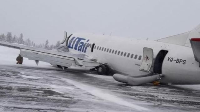 Προσγείωση θρίλερ στη Σιβηρία:Αεροσκάφος με 94 επιβάτες κατέληξε στα χιόνια