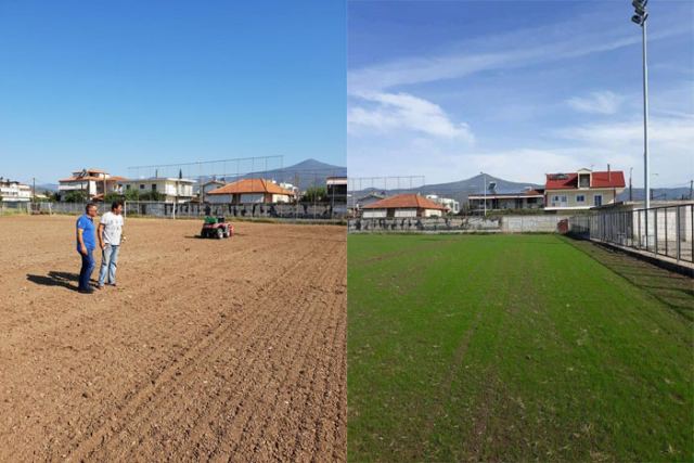 Δήμος Λαμιέων: Έτοιμο σε λίγες μέρες και το γήπεδο Ροδίτσας (Φωτογραφίες)