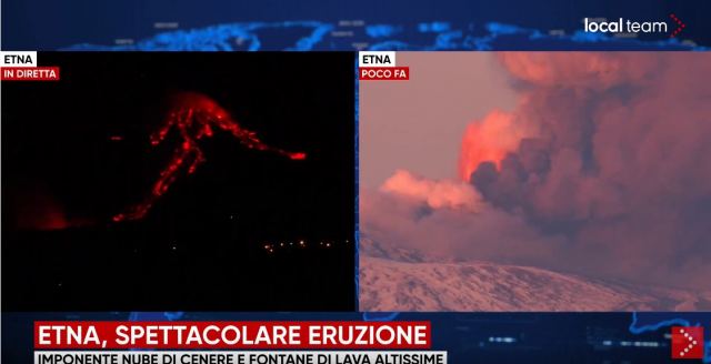 Έκρηξη κρατήρα του ηφαιστείου «Αίτνα» στην Ιταλία