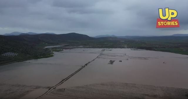 Η Κωπαϊδα πλημμυρισμένη: &quot;Το νερό έχει μνήμη και θυμάται&quot;. Η καταστροφή Up&#039;ο ψηλά!