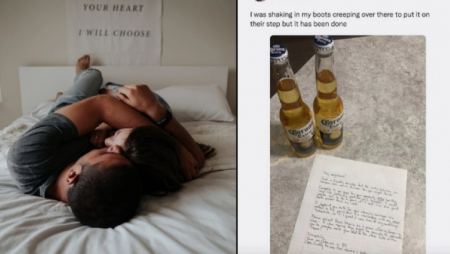 Εκλιπαρεί τους «ασυγκράτητους» γείτονες να μετακινήσουν το κρεβάτι τους: Τους άφησε σημείωμα και δώρο μπύρες