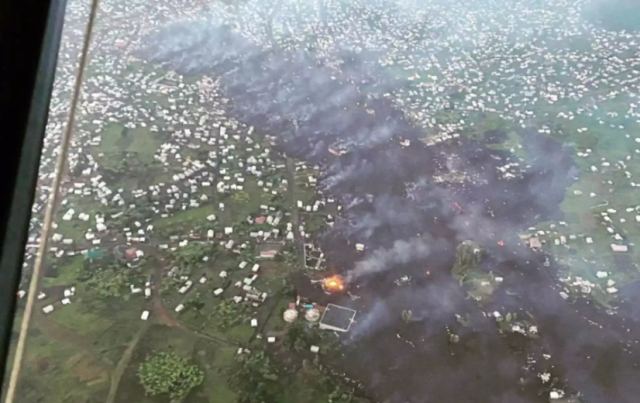 Κονγκό: Η λάβα του ηφαιστείου Νιραγκόρνο «λιώνει» την Γκόμα - Εικόνες που κόβουν την ανάσα