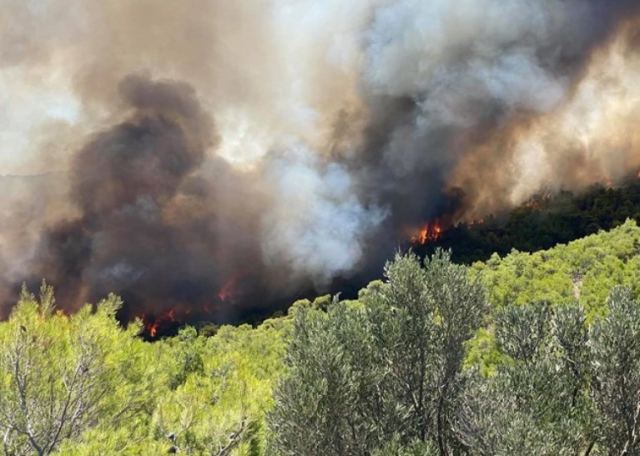 Συναγερμός στην Πυροσβεστική για μεγάλη φωτιά στο Λαύριο - Εκκενώνονται τέσσερις οικισμοί