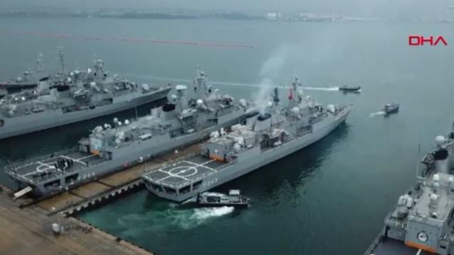 Ξεκίνησε η τουρκική ναυτική άσκηση «Γαλάζια Πατρίδα» [Βίντεο-Εικόνες]