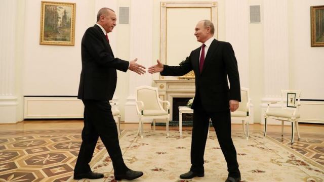 Συνάντηση Ερντογάν - Πούτιν στη Μόσχα με φόντο τη Μέση Ανατολή