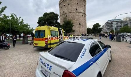 Συναγερμός στη Θεσσαλονίκη: Άνδρας έπεσε στο κενό από τον Λευκό Πύργο