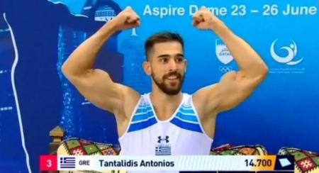 Χάλκινο μετάλλιο για τον Αντώνη Τανταλίδη στον τελικό ασκήσεων εδάφους του παγκοσμίου κυπέλλου