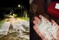 Χαλαζόπτωση και έντονη βροχόπτωση στα Τρίκαλα
