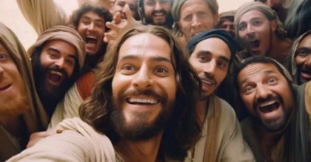 Πώς θα ήταν εάν οι μαθητές του Ιησού έβγαζαν selfie στον Μυστικό Δείπνο: Η τεχνητή νοημοσύνη ξαναχτυπά (ΦΩΤΟ)