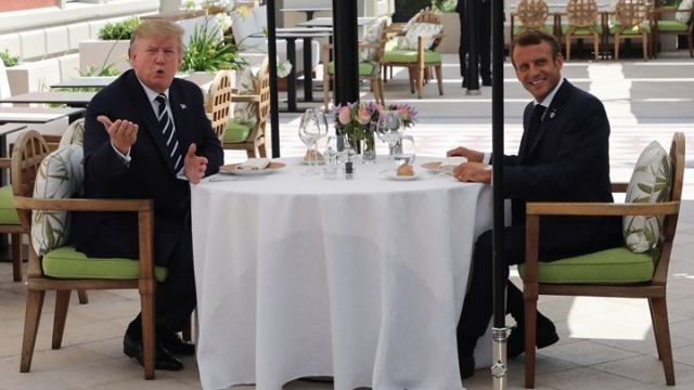 Γεύμα εργασίας για Τραμπ και Μακρόν ενόψει της συνόδου των G7 - Ανακοινώθηκε την τελευταία στιγμή