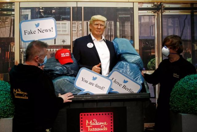 Το μουσείο της Μαντάμ Τισό πέταξε στα σκουπίδια το ομοίωμα του Ντόναλντ Τραμπ