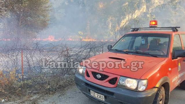 Βραδυνή πυρκαγιά στην Κάρυστο καίει αγροτοδασική έκταση