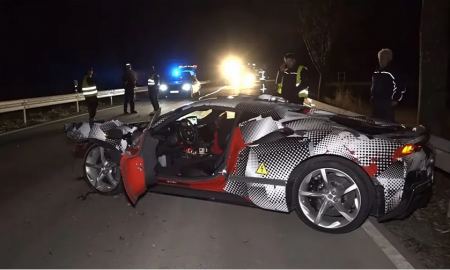 Ferrari: Καταστράφηκε ένα μυστηριώδες υβριδικό πρωτότυπο (video)