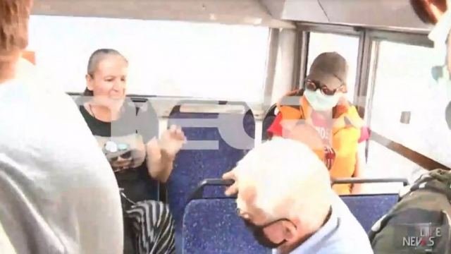 Στα χέρια ηλικιωμένος και γυναίκα στο λεωφορείο για μη χρήση μάσκας (video)