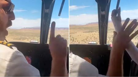 «Μην το τραβάς, θα μας σκοτώσεις»: Έξαλλος πιλότος ελικοπτέρου με τουρίστρια σε πτήση πάνω από το Γκραν Κάνυον