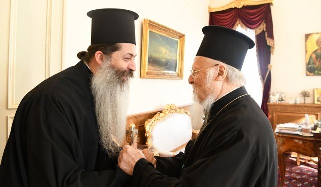 Συνάντηση Συμεών με τον Οικουμενικό Πατριάρχη - ΦΩΤΟ