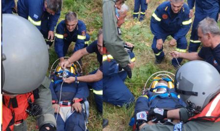 Τραυματίστηκε πυροσβέστης σε πύρινο μέτωπο στη Θεσσαλία