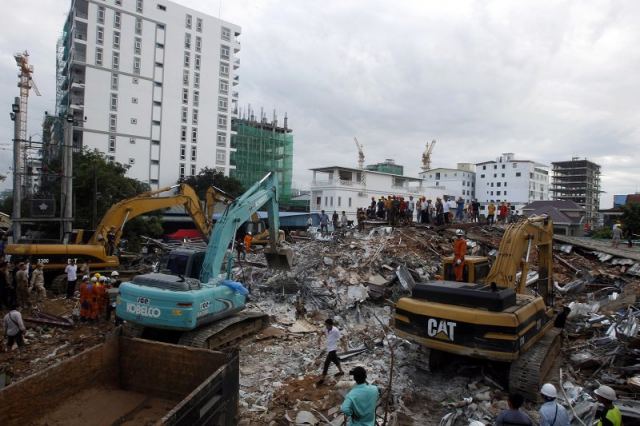 Πολύνεκρη τραγωδία από κατάρρευση πολυόροφου κτιρίου στην Καμπότζη