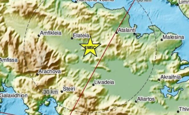 Νέα ισχυρή σεισμική δόνηση στην Αταλάντη
