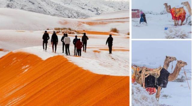 Και ο καιρός τρελάθηκε: Χιόνισε στη Σαχάρα - Στους -2 βαθμούς η θερμοκρασία στη Σαουδική Αραβία