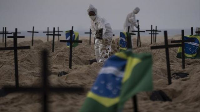 Κορωνοϊος - Βραζιλία: Πάνω από 67.000 οι νέες μολύνσεις - Κατέληξαν 2.087 ασθενείς σε μία μέρα